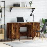 vidaXL Birou, stejar afumat, 140x50x75 cm, lemn compozit (829553)