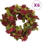 vidaXL Ghirlande de flori artificiale, 6 buc. roșu vin, 250 cm (359046)