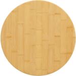 vidaXL Blat de masă, Ø30x2, 5 cm, bambus (352678)