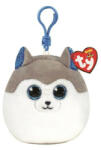 Ty Squishy Beanies plüss figura kulcstartó - Sluch, a husky (8, 5 cm) (TY_39562)