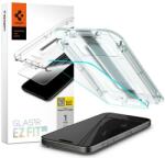 Spigen AGL06878 Apple iPhone 15 Pro Max Spigen GlastR EZ Fit edzett üveg képernyővédő fólia, felhelyezést segítő kerettel, átlátszó (AGL06878)