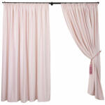 Hiko Set 2 draperii Hiko COMFY catifea baby roz, cu rejansa Premium, creion de 6, 5cm (10012914)