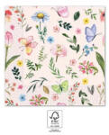 Procos Pink Butterfly, Pillangó szalvéta 20 db-os, 33x33 cm FSC (PNN94875)