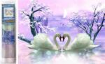 NORIMPEX - Puzzle Pictura cu diamant: Swan love 30x40cm - 1 - 39 piese