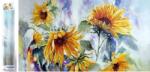 NORIMPEX - Puzzle Pictura cu diamant: Floarea soarelui 80x40cm - 1 - 39 piese