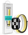 DEVIA ST364655 Apple Watch 38/40/41mm fehér/sárga szövet sport szíj