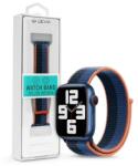 DEVIA ST364716 Apple Watch 42/44/45/49mm kék/fekete szövet sport szíj