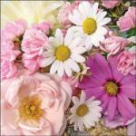 Ambiente Summer flower mix papírszalvéta 33x33cm, 20db-os