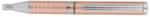 Zebra Golyóstoll teleszkópos, rosegold színű tolltest, ZEBRA "SL-F1", kék (10082)