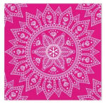 Procos Mandala Fuchsia White szalvéta 20 db-os, 33x33 cm FSC (PNN96403)
