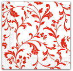 Procos Piros mintás Arabesque Red szalvéta 20 db-os 33x33 cm FSC (PNN80904)