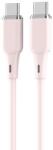 Lemontti Cablu de date Lemontti LEMCPSTCF60R, Type-C la Type-C, Fast Charge, 60W, 1.2m, Roz (LEMCPSTCF60R)