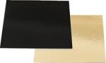 Decora Torta alátét arany négyzet alakú fekete 32x32cm - Decora (0932572)