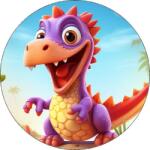 Pictu Hap Ehető papír dinoszaurusz rózsaszín 19, 5cm - Pictu Hap (pic900053)