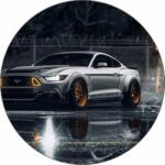 Pictu Hap Ehető papír Need for Speed Ford Mustang kupé 19, 5 cm - Pictu Hap (pic9000845_kruh)