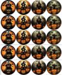 PICTURE Ehető papír a muffinok kivágásához Halloween boszorkány mix 5cm - PICTURE (pic087)