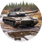 PICTURE Ehető papír katonai tank 19, 5cm - PICTURE (pic012)