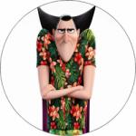 Pictu Hap Ehető papír Hotel Transylvania Drakula nyári pólóban 19, 5 cm - Pictu Hap (pic9000867_kruh)