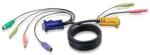 ATEN PS/2 KVM Cable 2L-5302P - KVM/KVM - 1.8 m - with 3-in-1 SPHD and Audio (2L-5302P) (2L-5302P)