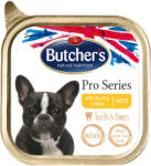 Butcher's 24x150g Butcher's ProSeries fogakért & csontokért Szárnyas & marha nedves kutyatáp