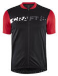 Craft CORE Endur Logo férfi kerékpáros mez XXL / fekete/piros