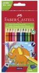 Faber-Castell Faber-Castell: Jumbo 12db-os háromszögletű színes ceruza szett hegyezővel (116501)