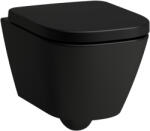 Laufen MEDA Fali WC `kompakt`, öblítőperem nélkül, mélyöblítéssel, "Silent Flush" öblítéssel Matt fekete H8201137160001 (H8201137160001)