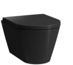 Laufen Kartell LAUFEN Fali WC öblítőperem nélkül, mélyöblítéssel, "Silent Flush" öblítéssel Fényes fekete H8213310200001 (H8213310200001)