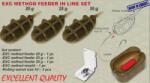 EXTRA CARP method feeder inline-kosár szett + töltő, forgók (EC75-7203)