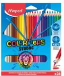 Maped Creioane triunghiulare MAPED "COLOR' PEPS STRONG" set de 24 buc