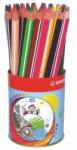 STABILO Creioane triunghiulare STABILO Trio groase 38 buc conserve - 12 culori diferite