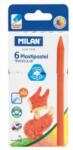 MILAN Creioane colorate din plastic MILAN, 6 buc