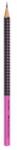 Faber-Castell Creioane grafice, HB, formă triunghiulară, FABER-CASTELL "Grip 2001", negru, roz