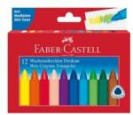 Faber-Castell Creioane cerate, triunghiulare, FABER-CASTELL, 12 culori diferite, 12 buc