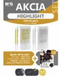 M&G Pix gel M& G Highlight 0, 6 mm/argintiu + aur SET 48buc