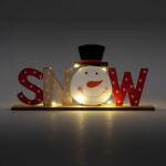Family Collection LED-es karácsonyi polcdísz - hóemberes - 24 x 4 x 11 cm (58249B)