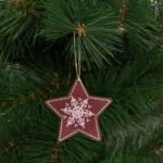 Family Collection Karácsonyfadísz - csillag - akasztható - 9, 6 x 9, 3 cm (58247E)
