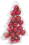 Family Collection Karácsonyfadísz szett - 3 féle piros - 17 db / szett (58777B) - conlight