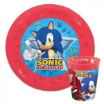 Procos Sonic a sündisznó tányér és pohár micro műanyag szett 2 db-os (Sega) (PNN11118)