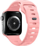 Bermek Curea Apple Watch Ultra, SE, Seriile 3, 4, 5, 6, 7, 8, 9, marimi 38mm/ 40mm/ 41mm, silicon, roz (B-FITBAND035)