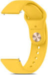 Bermek Curea pentru Galaxy Watch 6, Galaxy Watch 5 Pro, Galaxy Watch 5, Galaxy Watch 4, Huawei Watch GT 3 42mm, 20mm, silicon, galben (B-FITBAND010)