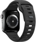 Bermek Curea Apple Watch Ultra, SE, Seriile 3, 4, 5, 6, 7, 8, 9, marimi 42mm/ 44mm/ 45mm/ 49mm, silicon, negru (B-FITBAND025)
