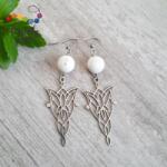 Kristály Jóga Shop Magnezit 10 mm-es lótuszos fülbevaló