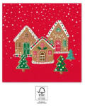  Karácsonyi Gingerhouses szalvéta 20 db-os 33x33 cm FSC (PNN95378) - gyerekagynemu
