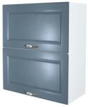 Spectral Mobila Corp superior 60 cu 2 usi orizontale Zebra MDF albastru drept