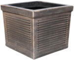 iGarden Ghiveci PE modern, patrat, imitatie ceramica, model LINE L