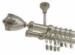 Casa Deco Logistics Galerie dubla tavan VERSUS - 25/19 - INOX Suport draperie