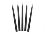 PartyDeco Lumanari conice, negru mat, 24cm (SKMAT-010)