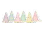 PartyDeco Coifuri de petrecere cu stele, mix, 14, 5 cm (6 buc. 1 pachet) (CPP28)