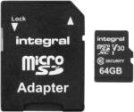 Integral microSDXC 64GB V30 UHS-1 U3 (INMSDX64G10-SEC)